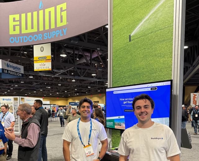 Arwin, Co-Founder, and Anthony, Chief of Staff, standing at the Ewing Stand