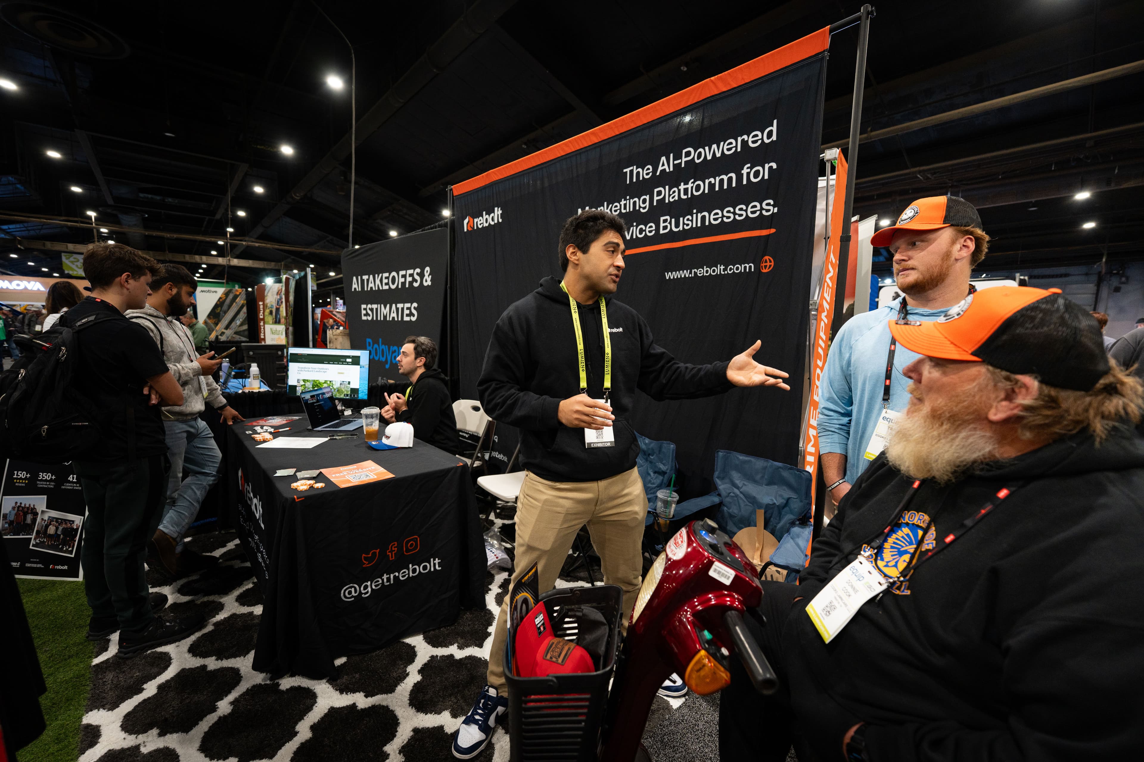 Rebolt booth at conference