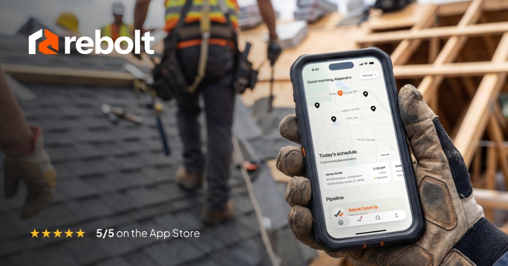 Rebolt team engaging with home service professionals at an industry trade show